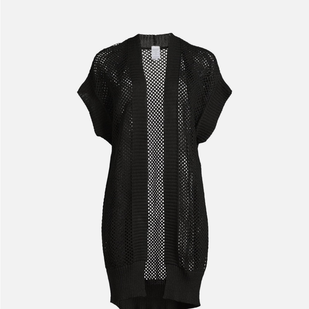 Black Knit Swim Cover-Up